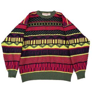 Vintage Coogi Style Knit Tough Duck Knit Sweater Large